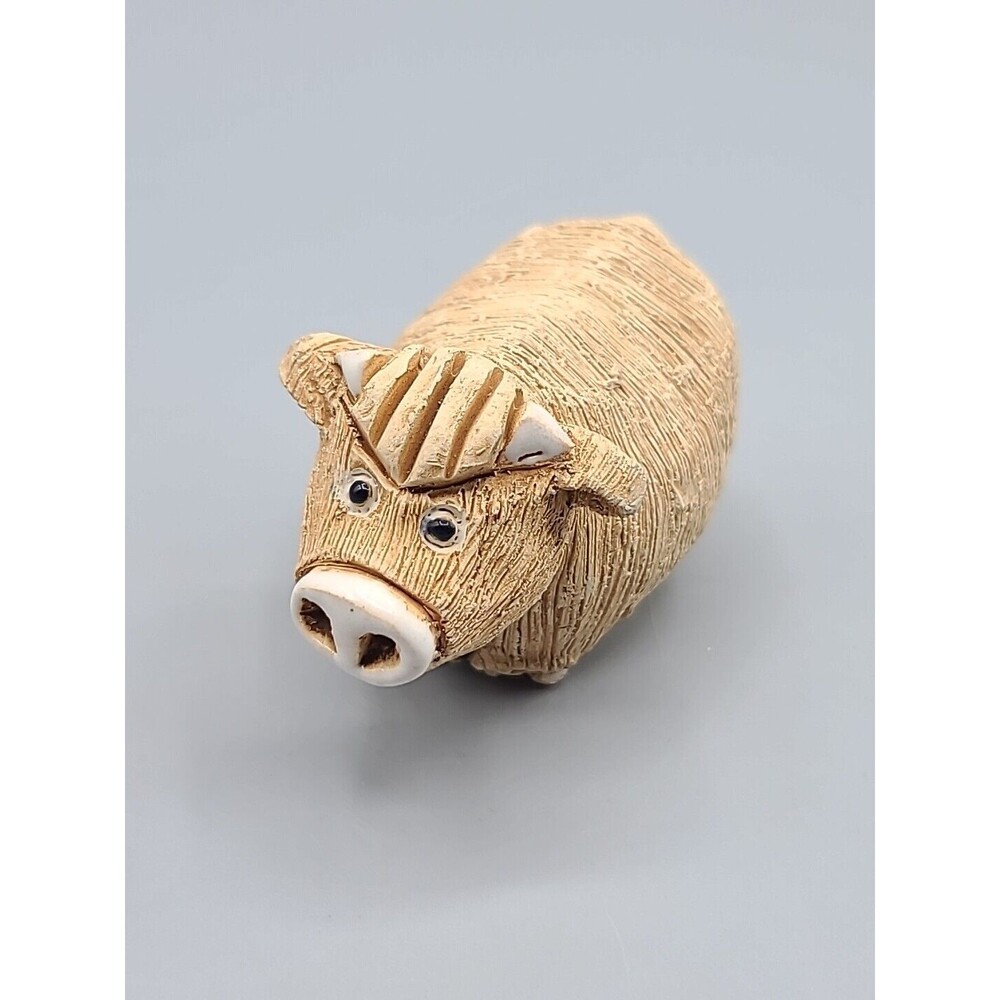 Artisenia Rinconada Cow Yak Carved Figurine Signed